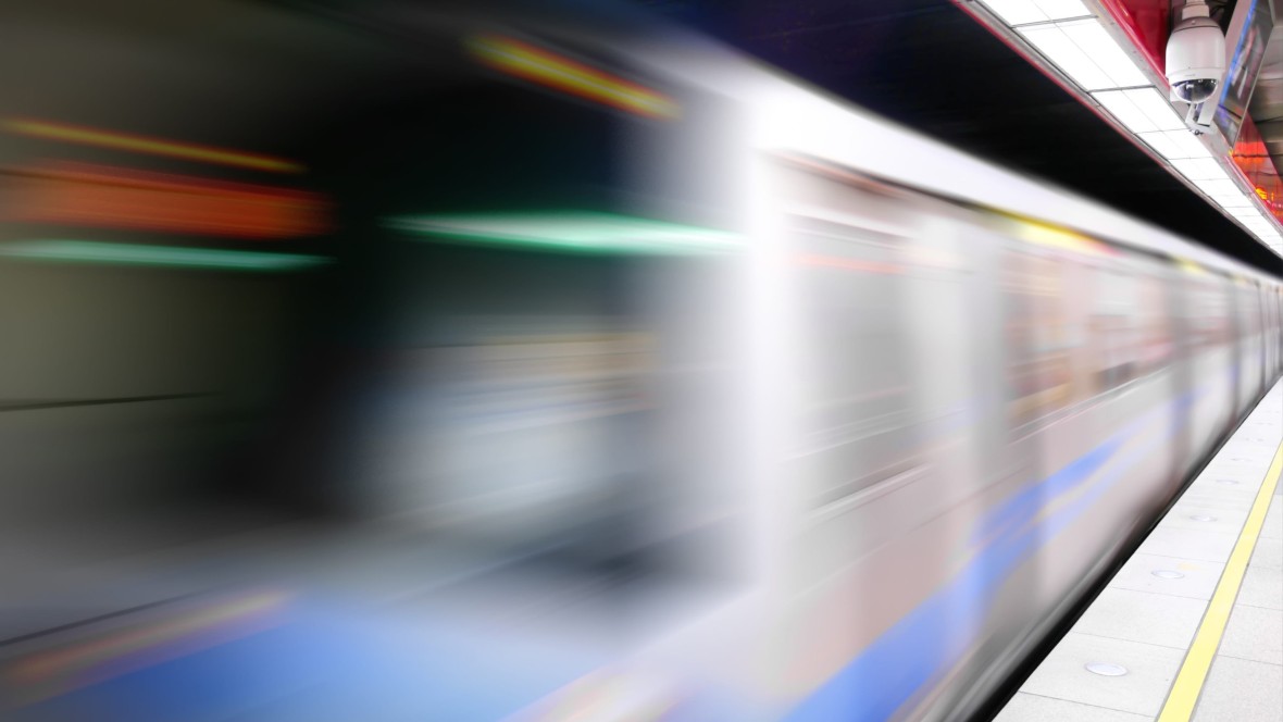 Eisenbahnscheinbewegung