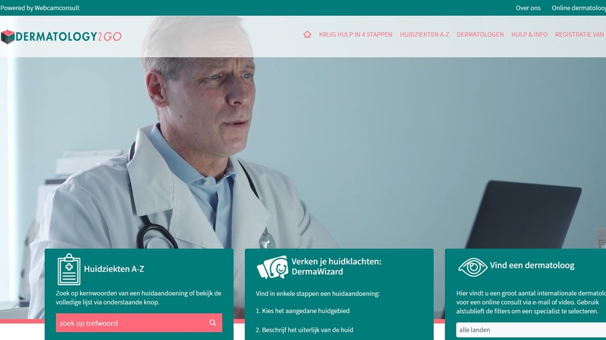 Nieuw platform biedt online dermatologische zorg wereldwijd
