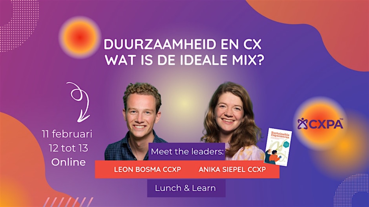 CXPA Lunch & Learn over duurzaamheid en CX
