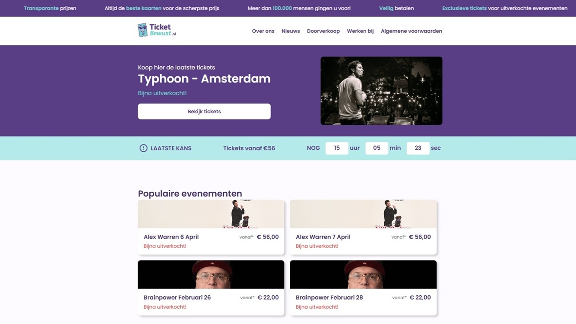 Politie waarschuwt voor nepwebshops met eigen ticketsite